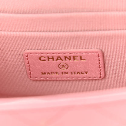 Chanel Lambskin Quilted Mini Trendy CC Clutch With Chain Pink 6 of 10