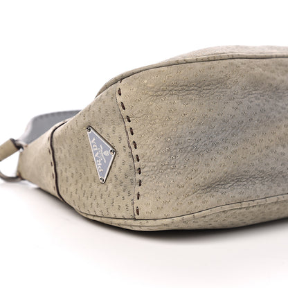 Prada Scamosciato Stitched Suede Shoulder Bag 7 of 11