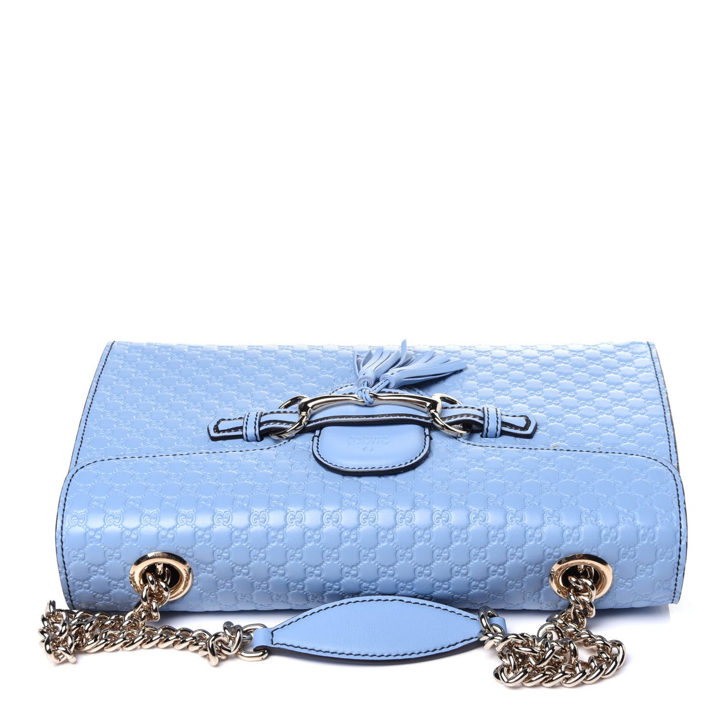 Microguccissima Medium Emily Chain Shoulder Bag Mineral Blue