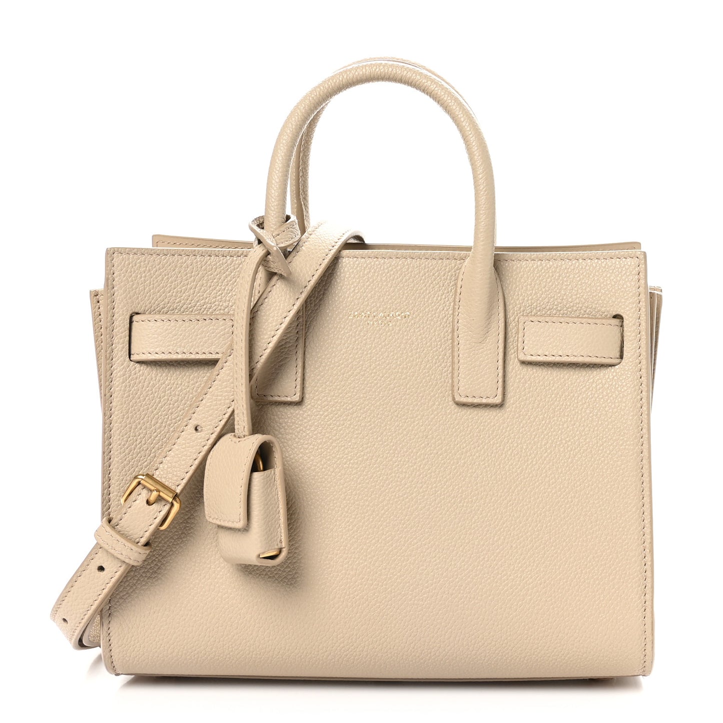 Grained Calfskin Nano Sac De Jour Sea Salt