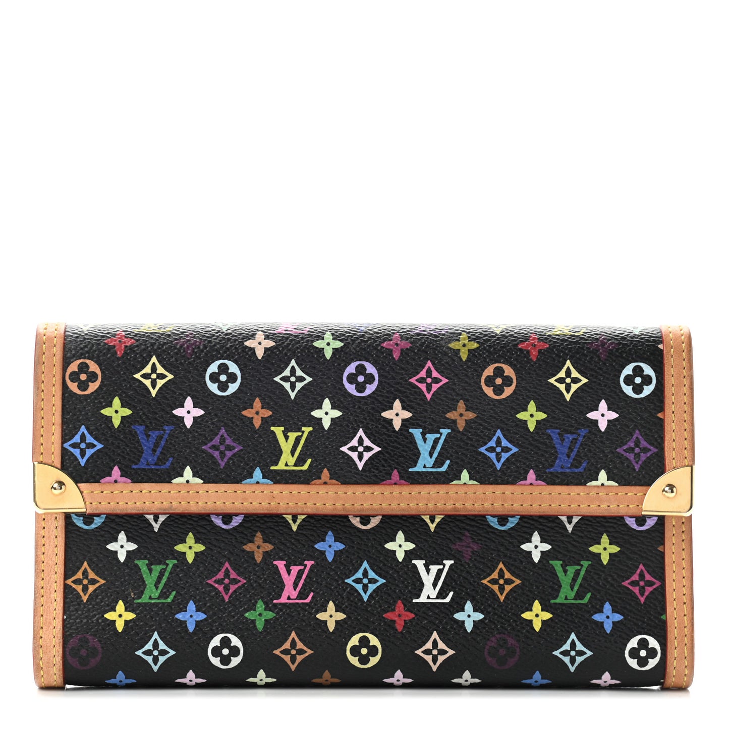 Monogram Multicolor Porte Tresor International Wallet Black