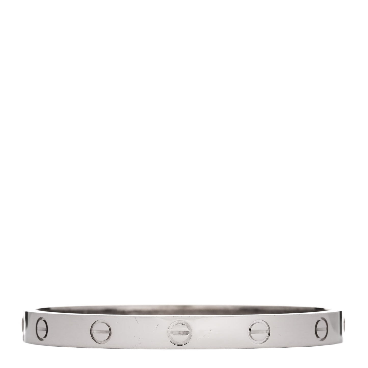 18K White Gold LOVE Bracelet 17