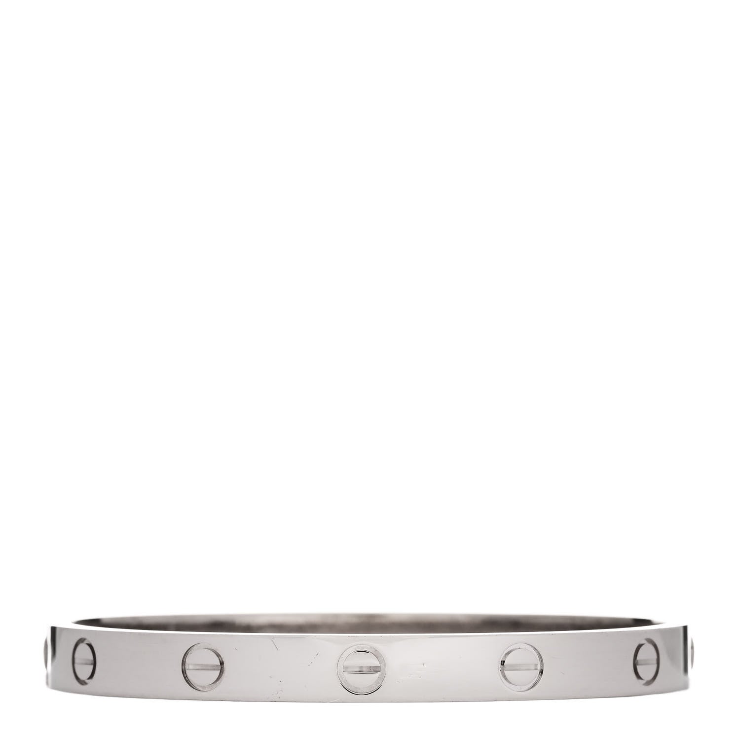 Cartier 18K White Gold LOVE Bracelet 17 1 of 9