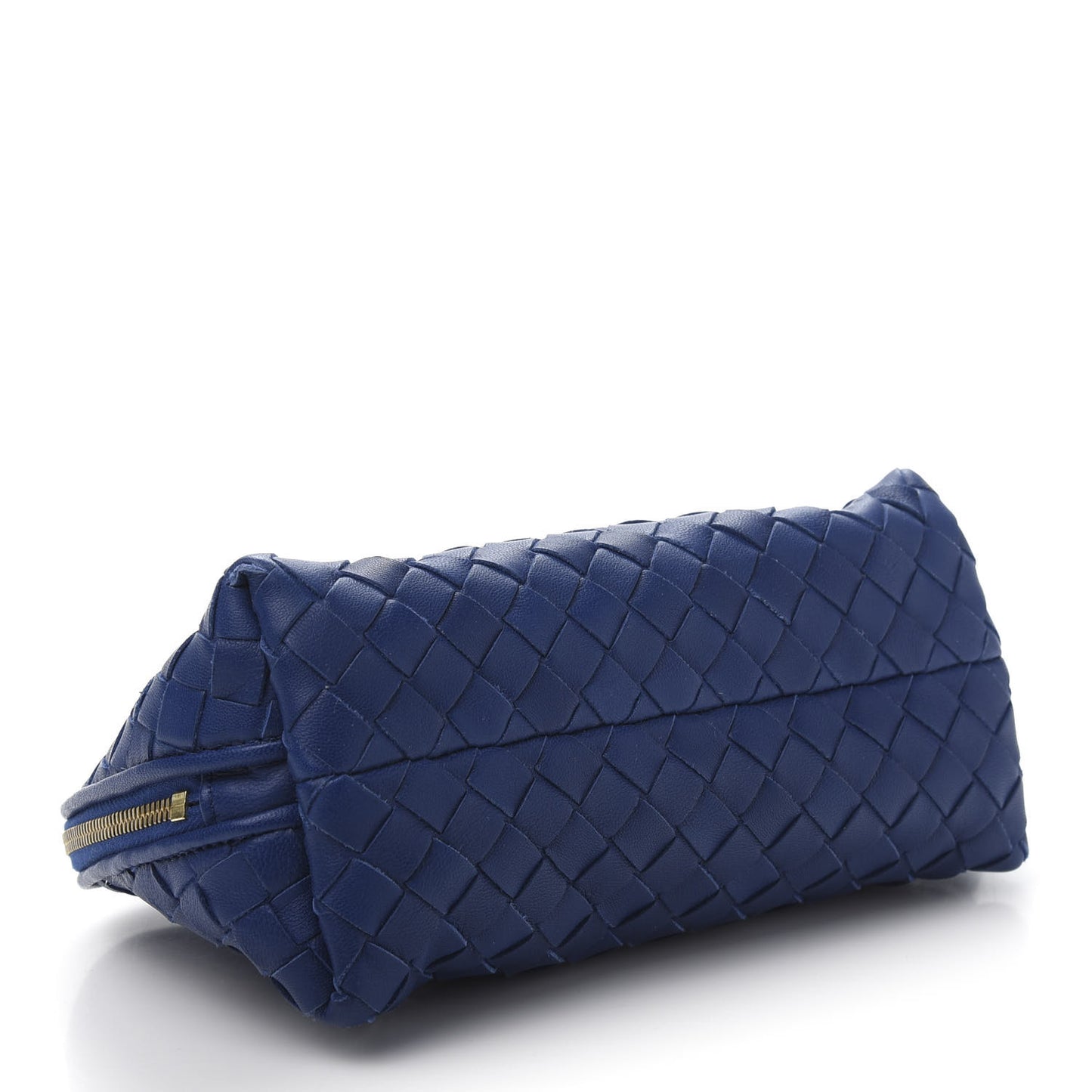 Nappa Intrecciato Cosmetic Pouch Royal Blue