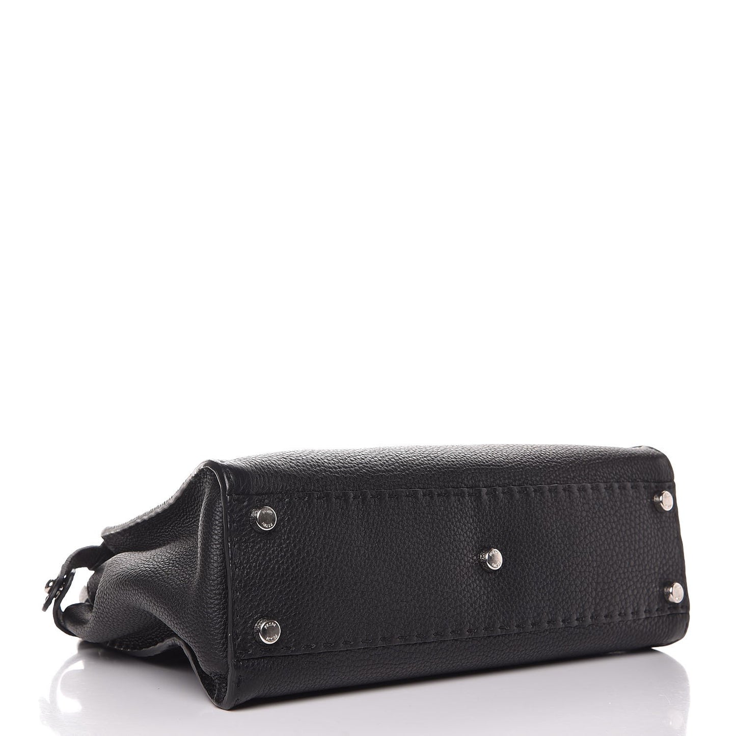 Cuoio Romano Selleria Bi-Color Medium Peekaboo Iconic Satchel Black Mou