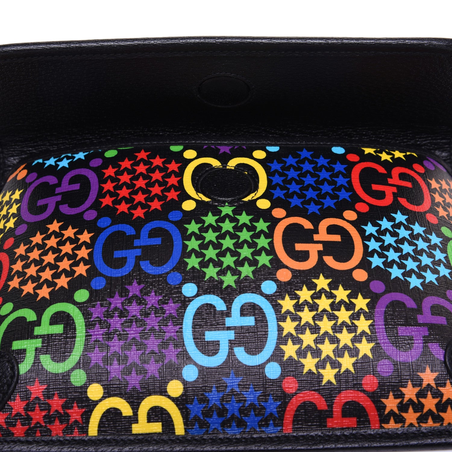 Gucci GG Supreme Monogram Psychedelic Slim Belt Bag Black 10 of 10