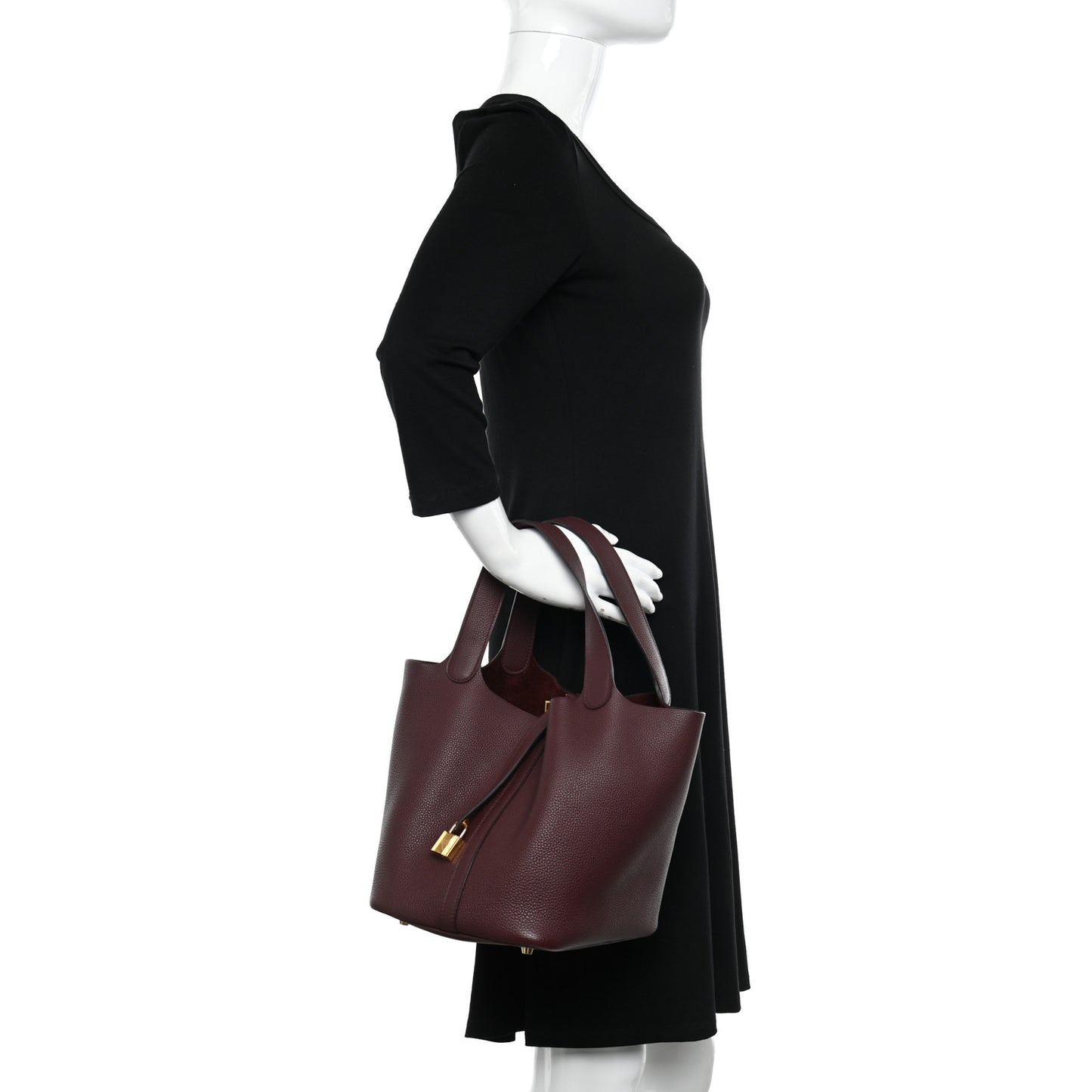 Taurillon Clemence Picotin Lock 22 MM Rouge Sellier