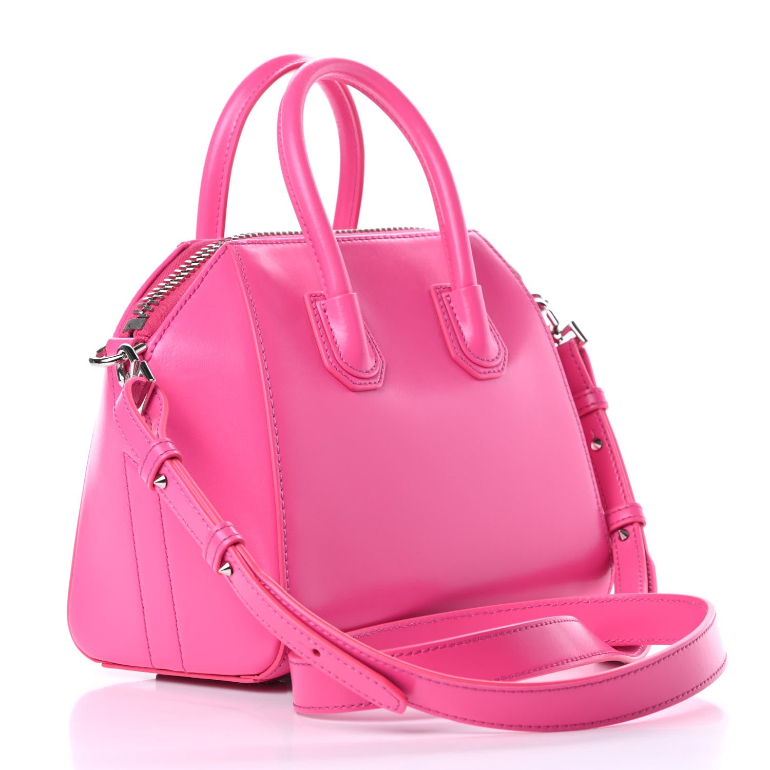 Givenchy Shiny Lord Calfskin Mini Antigona Shocking Pink 3 of 10