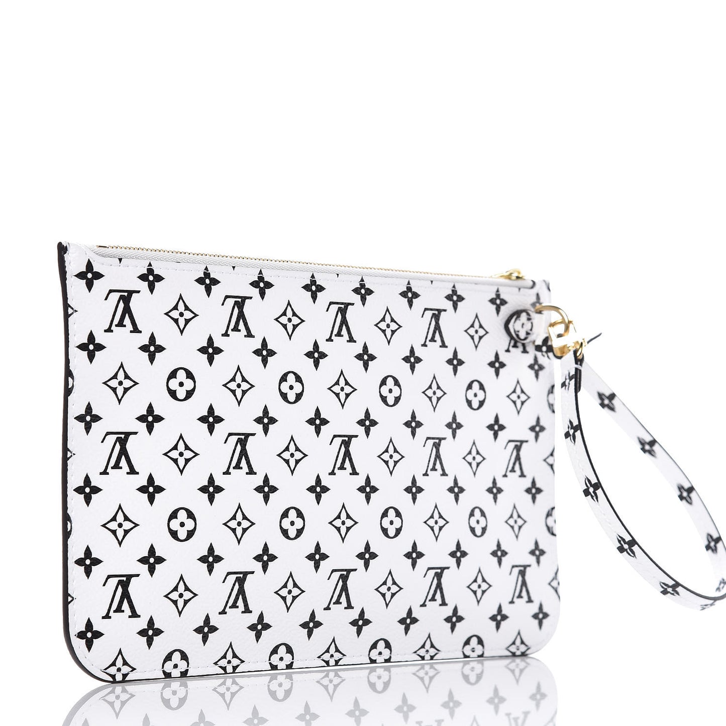 Monogram Giant Neverfull MM GM Pochette White