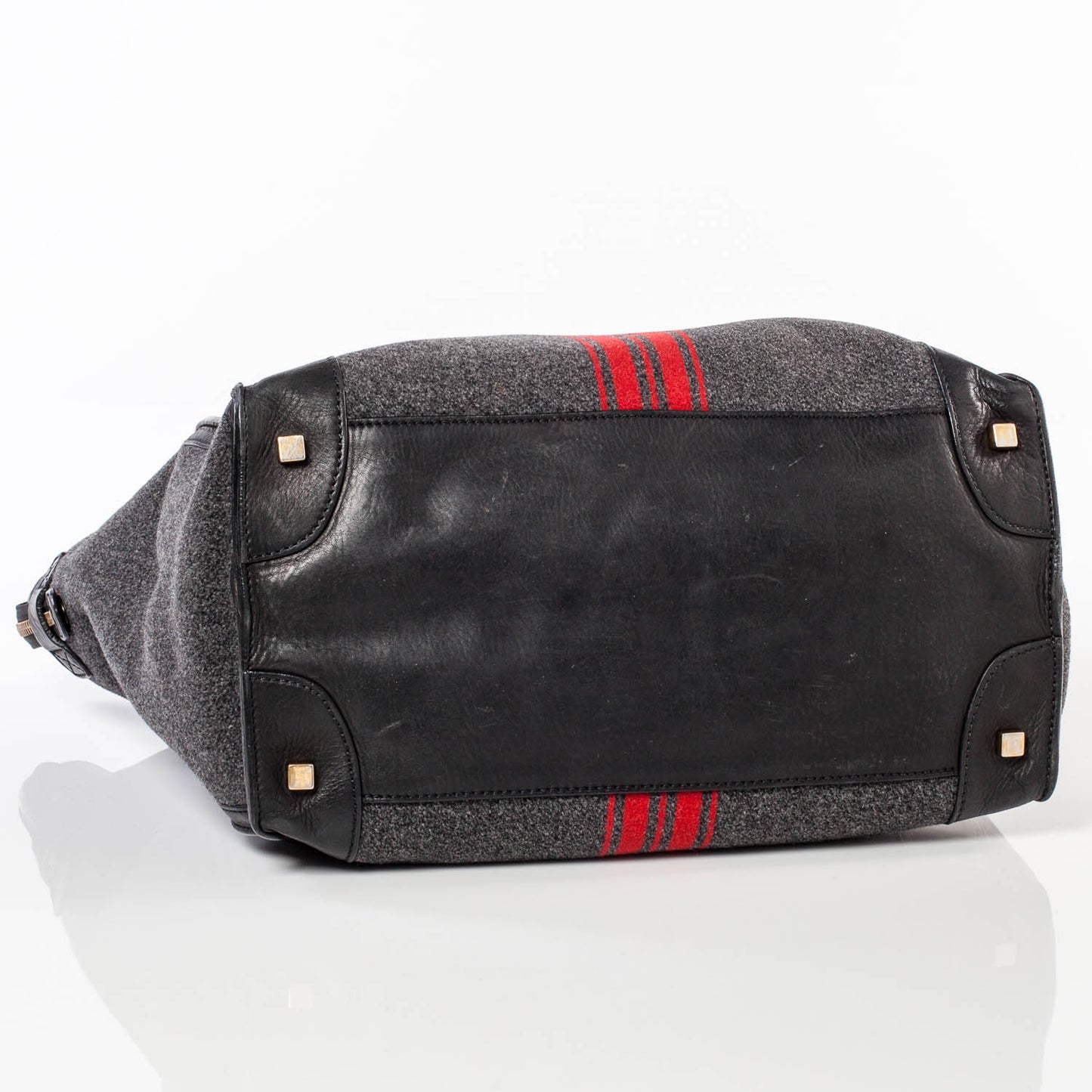 Wool Racer Stripe Medium Luggage