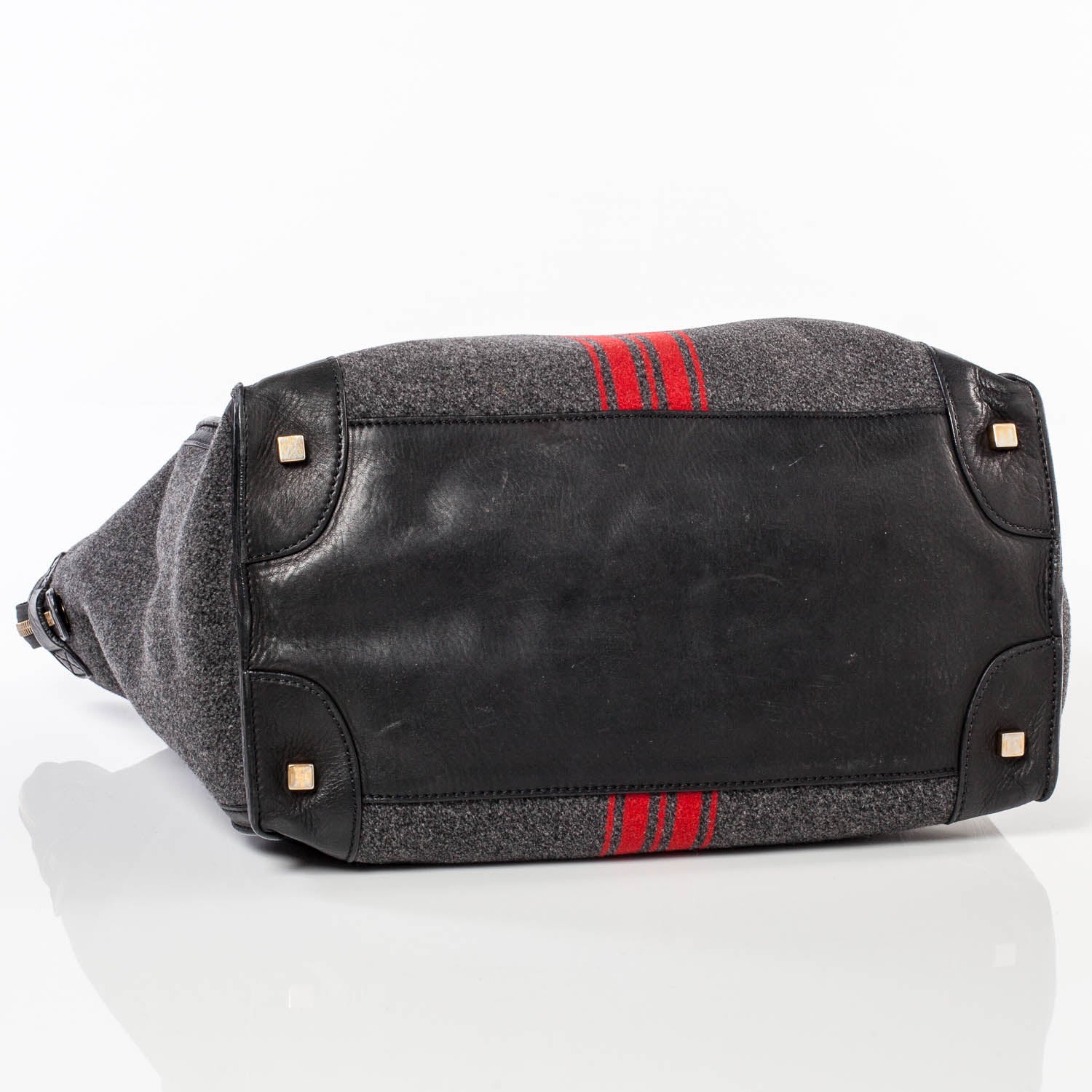 Celine Wool Racer Stripe Medium Luggage 5 of 15