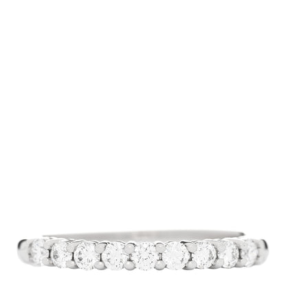 Tiffany Platinum Diamond .27ct 2.2mm Half Circle Embrace Band Ring 50 5.5 1 of 4