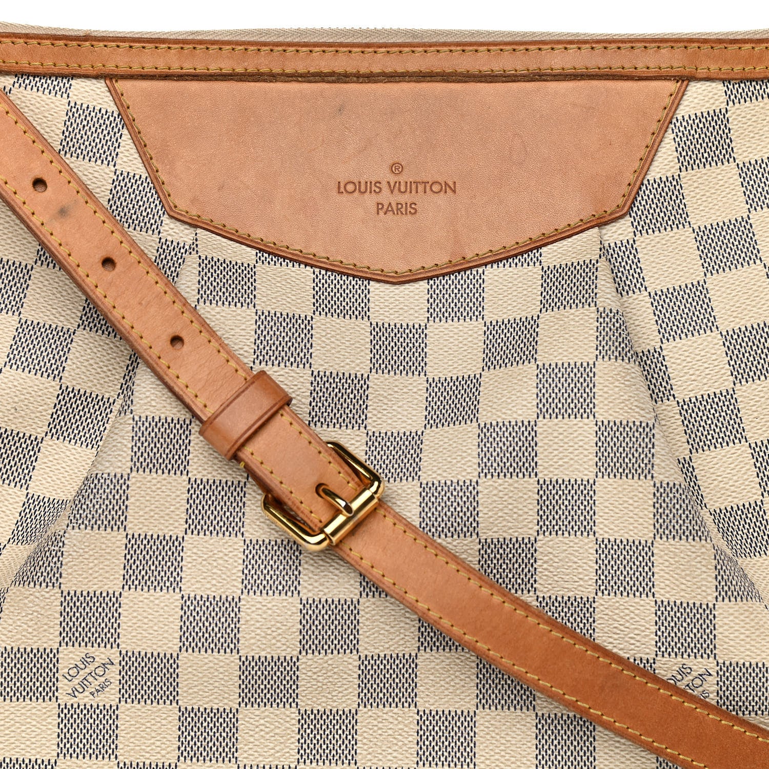 Louis Vuitton Damier Azur Siracusa MM 8 of 14