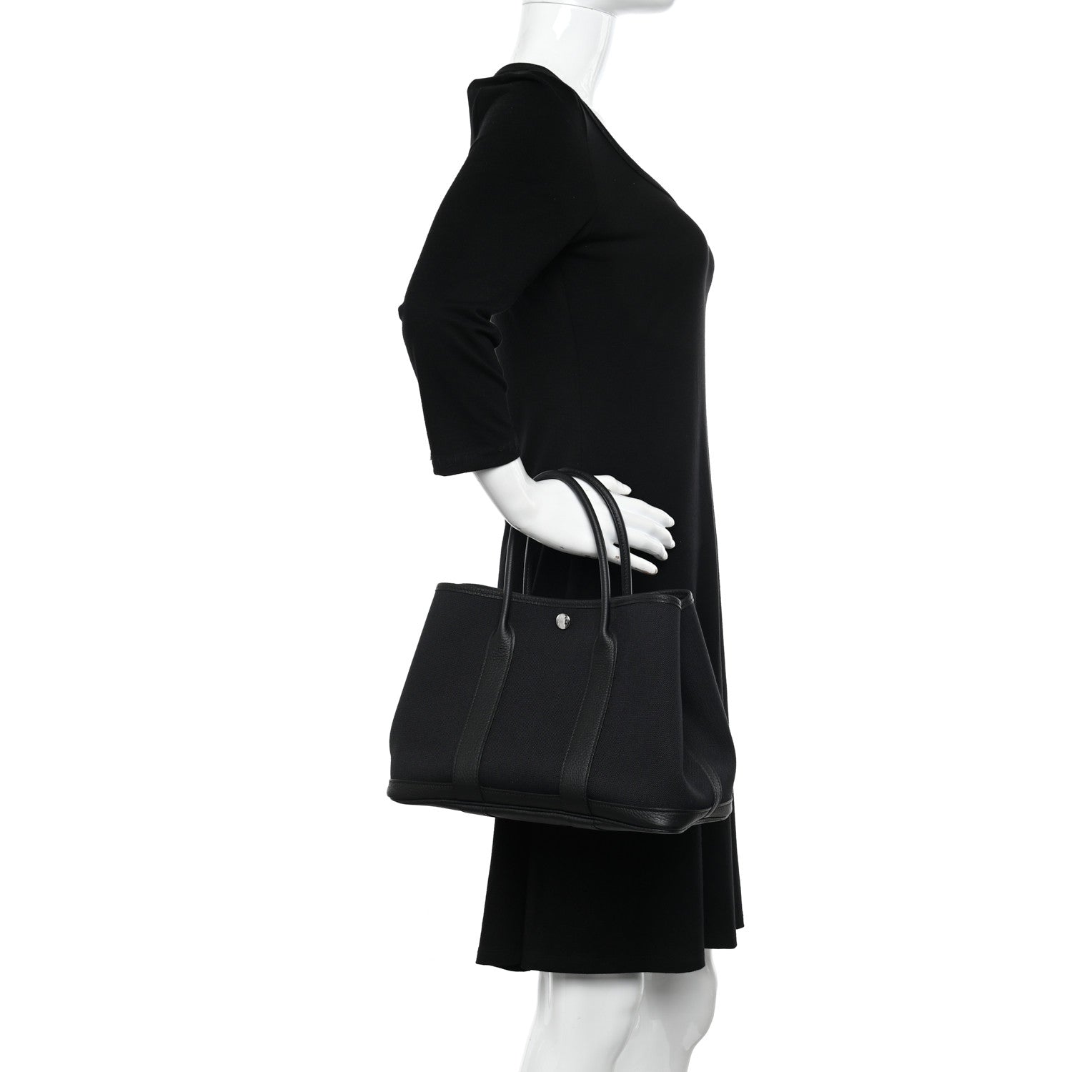 Hermes Toile Militaire Negonda Garden Party 30 TPM Black 2 of 10
