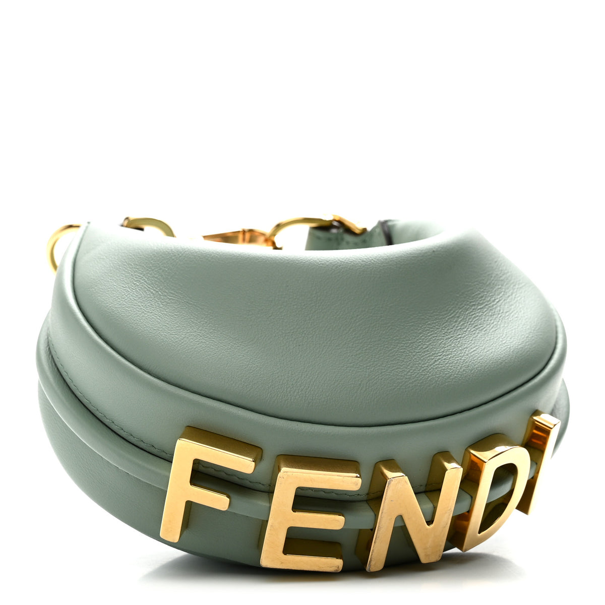 Vitello Grace New Matte Nano Fendigraphy Hobo Charm Menta