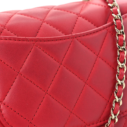 Chanel Lambskin Quilted Mini Top Handle Rectangular Flap Red 11 of 11