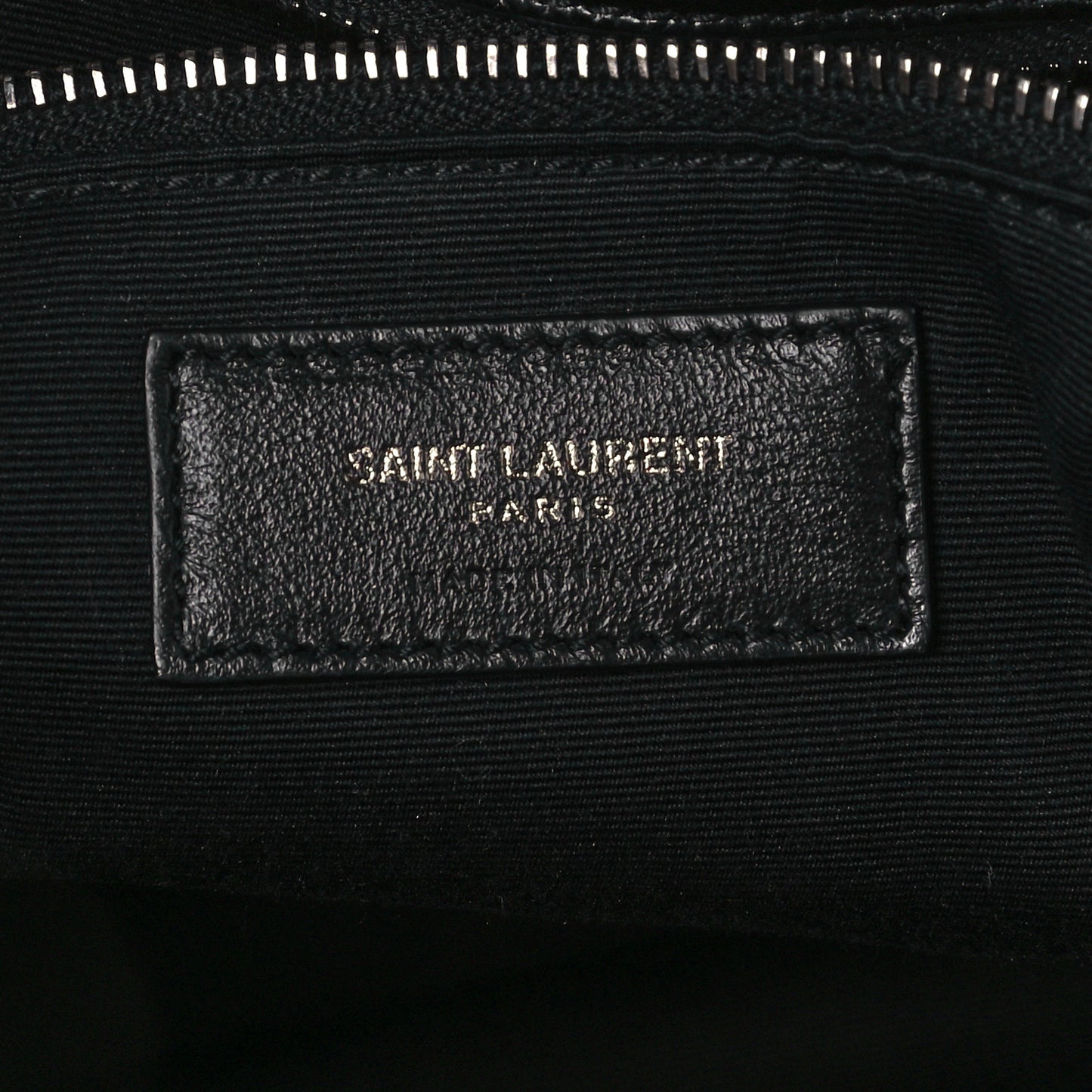 Crinkled Calfskin Matelasse Monogram Large Niki Chain Satchel Black