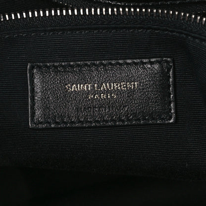 Saint Laurent Crinkled Calfskin Matelasse Monogram Large Niki Chain Satchel Black 6 of 10