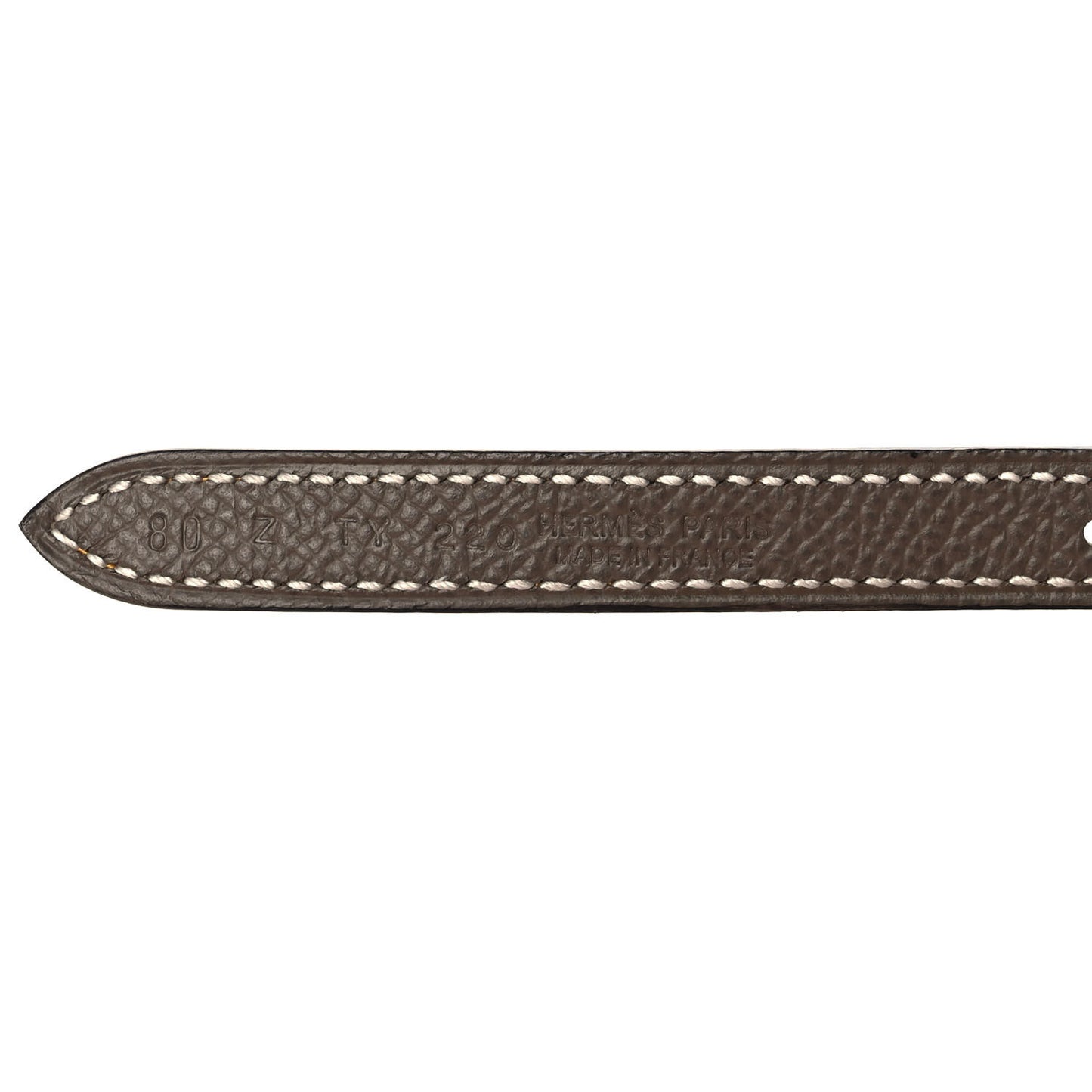 Epsom Swift Carrousel 13mm Belt 80 Etoupe Jaune Ambre