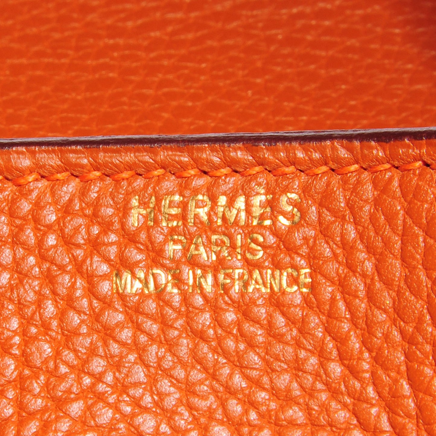 Taurillon Clemence JPG Birkin 42 Orange