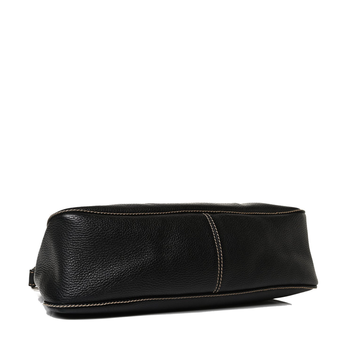 Calfskin Tassel Shoulder Bag Black