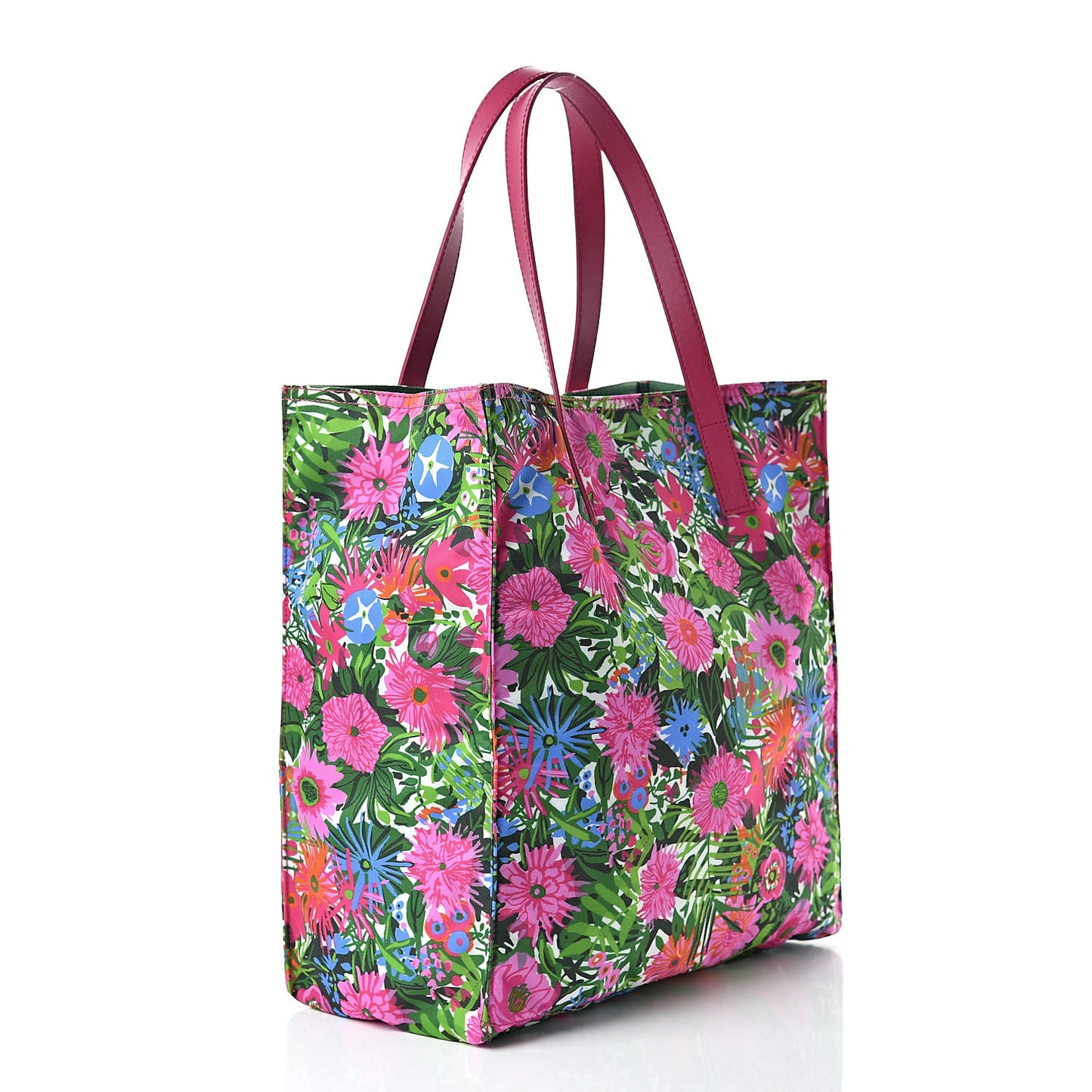 Tessuto Nylon Floral Print Tote Pink