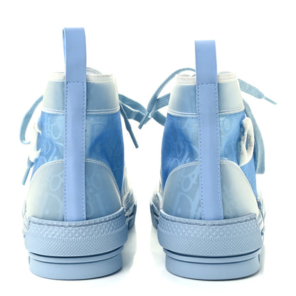 Christian Dior X DANIEL ARSHAM Technical Canvas Oblique Mens B23 High Top Sneakers 40 Blue Beige 6 of 11