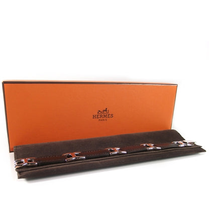 Hermes Swift Leather Link Bracelet Black 4 of 8