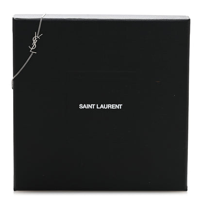 Saint Laurent Brass Monogram Charm Bracelet Silver 5 of 5