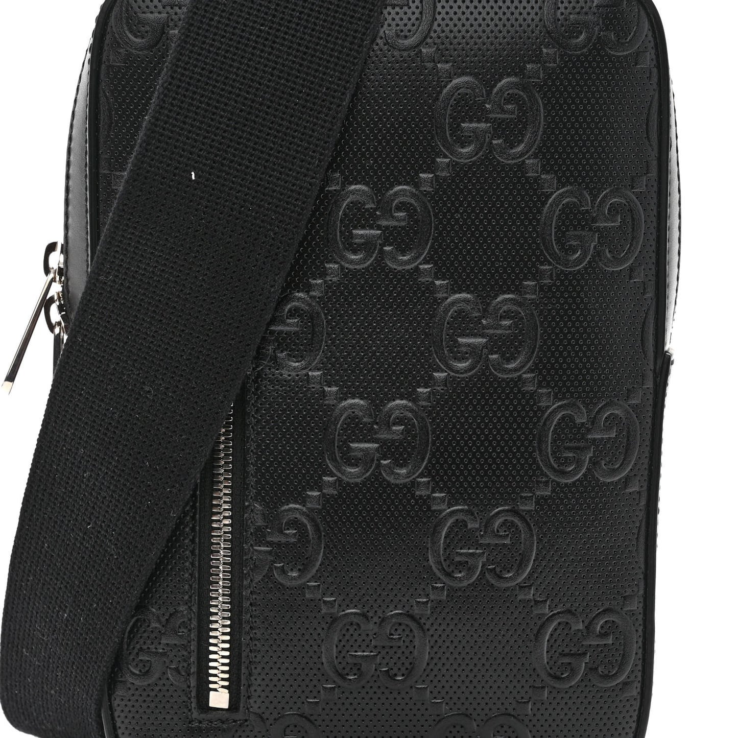 Calfskin GG Tennis Embossed Sling Backpack Black