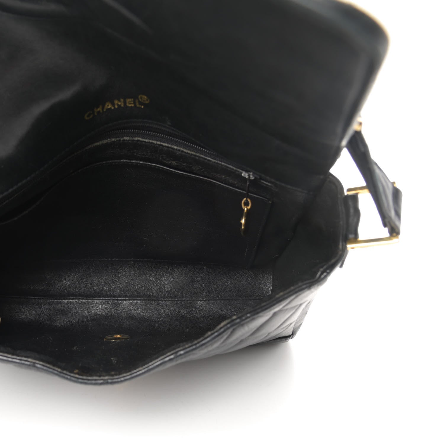 Chanel Lambskin Quilted CC Flap Shoulder Bag Black 5 of 18