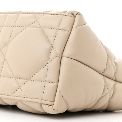 Christian Dior Calfskin Macrocannage Medium Diortravel Nomad Pouch Sand 10 of 10