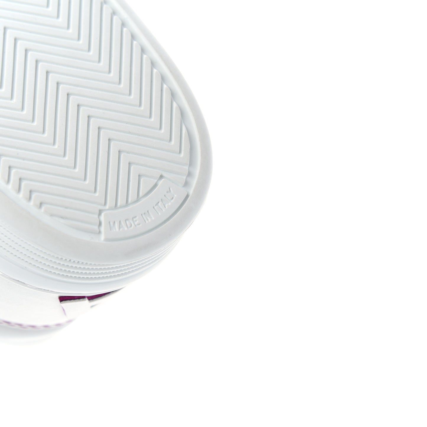 Calfskin Womens Logo Sneakers 38.5 Pink White