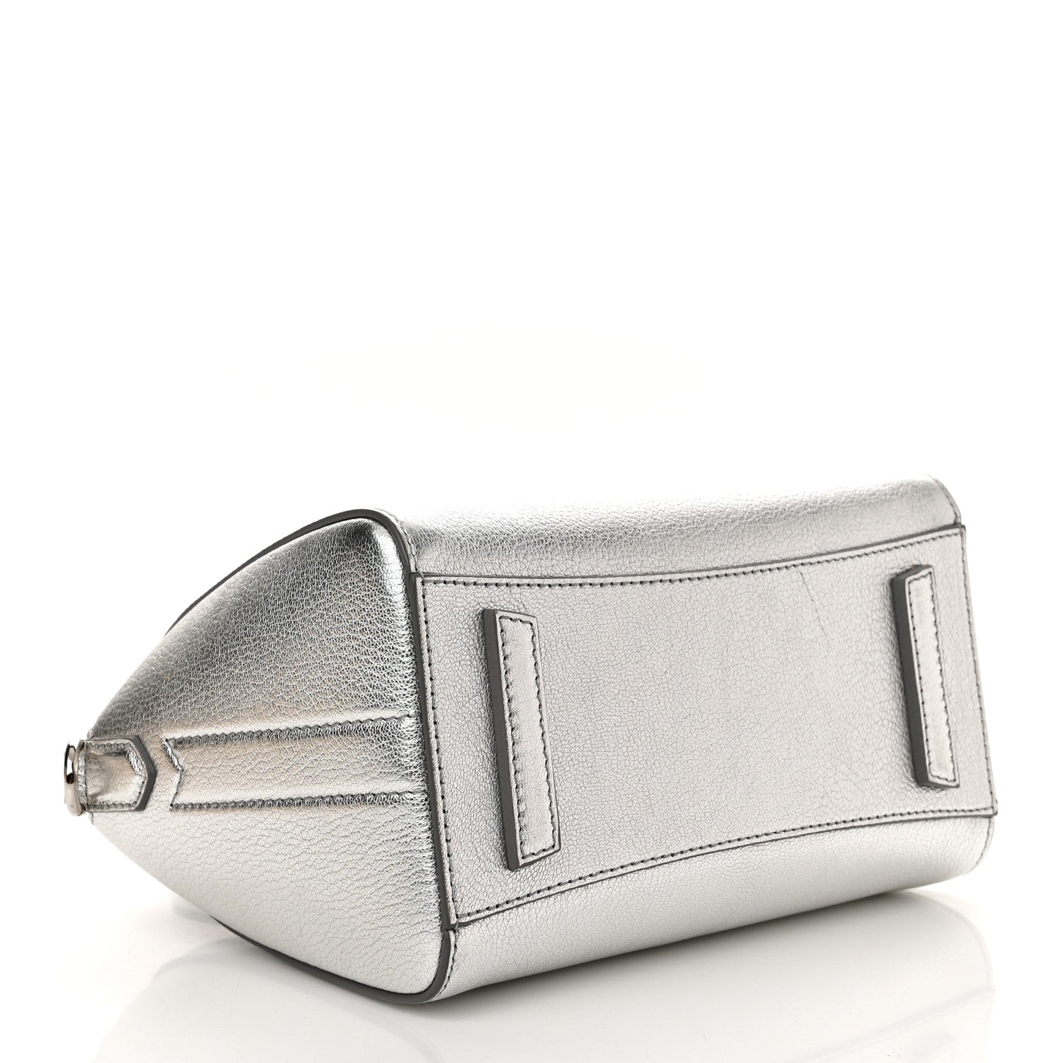 Givenchy Metallic Sugar Goatskin Mini Antigona Silver 4 of 11