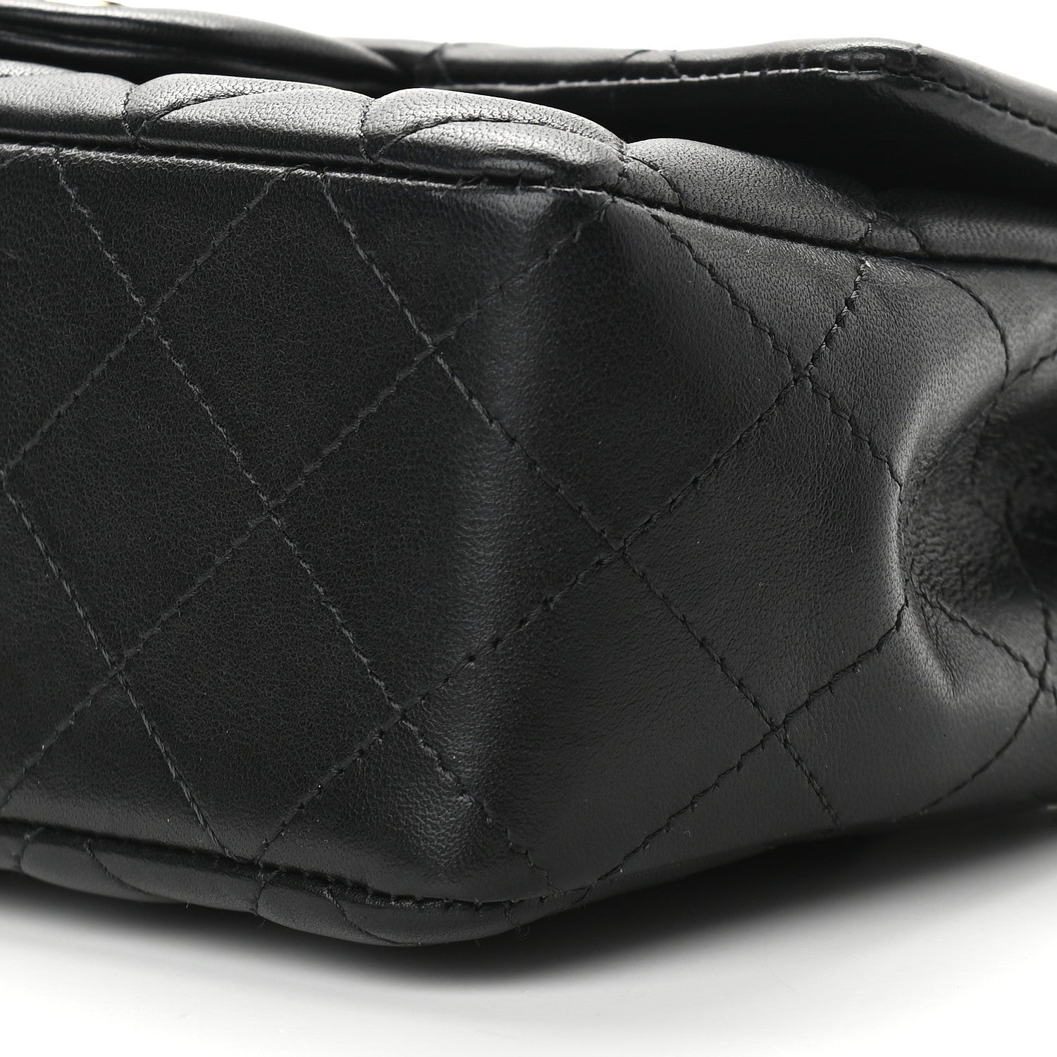 Chanel Lambskin Quilted Mini Rectangular Flap Black 9 of 10