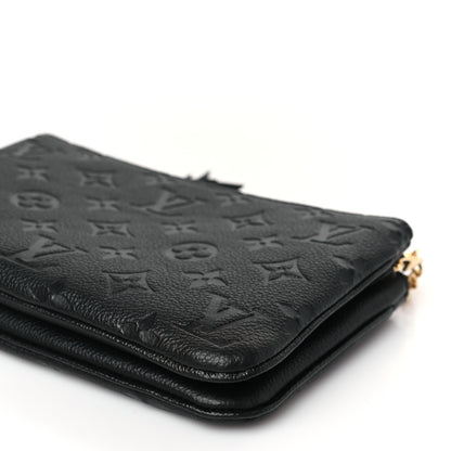 Louis Vuitton Empreinte Double Zip Pochette Black 8 of 9