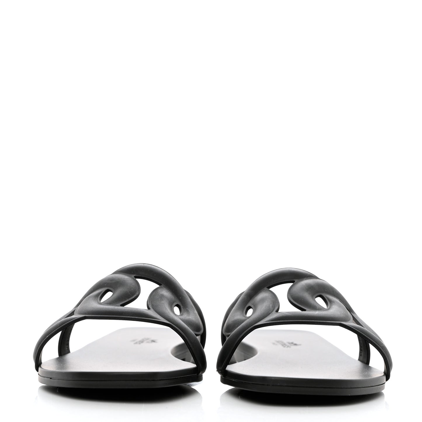 Rubber Aloha Sandals 39 Black
