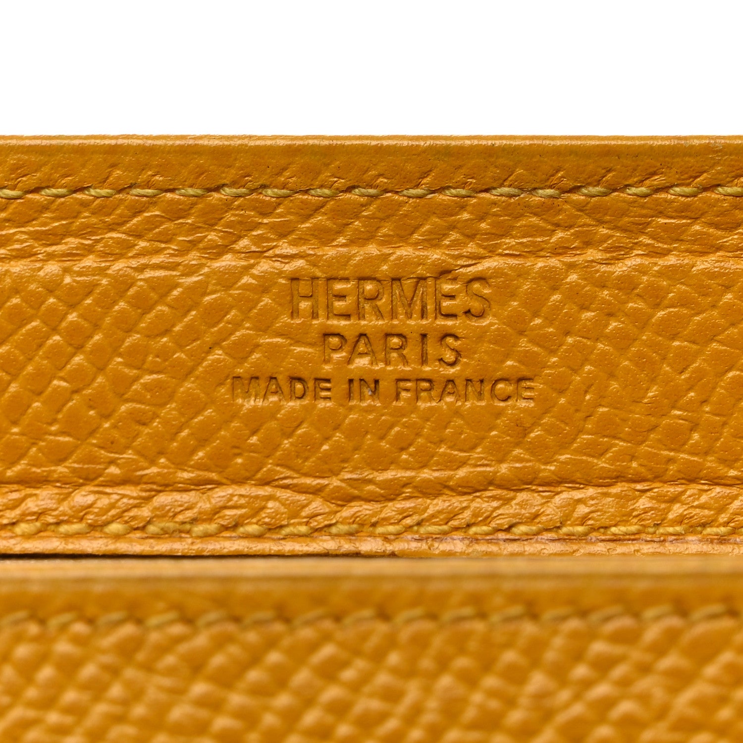 Hermes Courchevel Karo PM Jaune 7 of 9