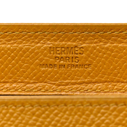 Hermes Courchevel Karo PM Jaune 7 of 9