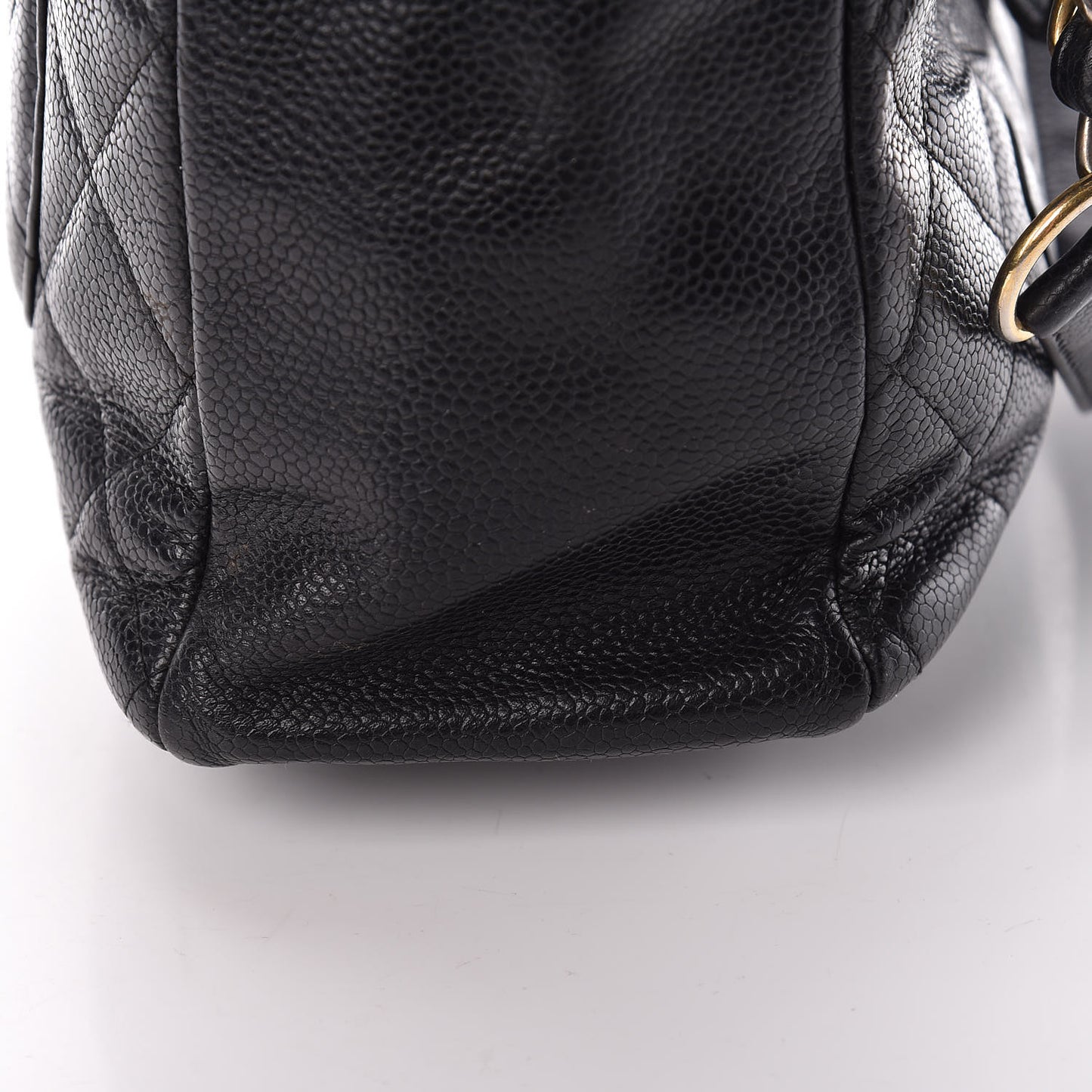 Caviar Quilted Petit Shopping Tote PST Black