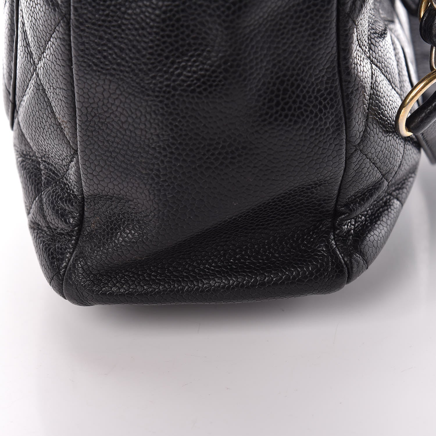 Chanel Caviar Quilted Petit Shopping Tote PST Black 14 of 14