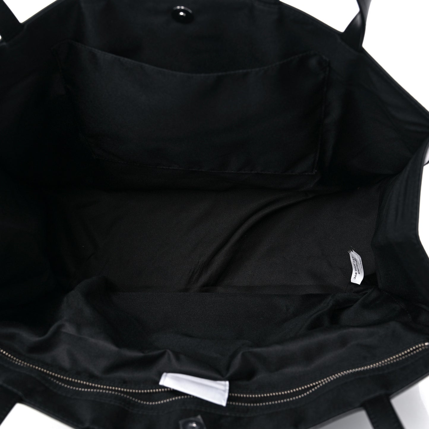 Vegan Leather Large Shopping Bag Black