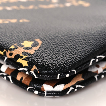 Louis Vuitton Monogram Giant Jungle Pochette Double Zip Black 10 of 11