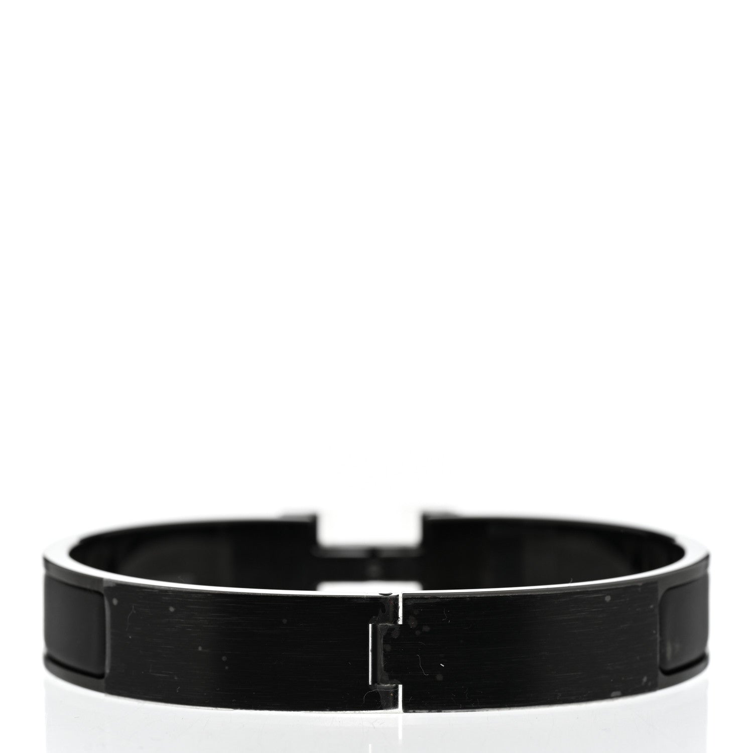 Hermes Matte Enamel Narrow Clic Clac HH Bracelet So Black 3 of 5