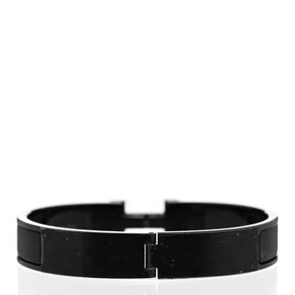Hermes Matte Enamel Narrow Clic Clac HH Bracelet So Black 3 of 5