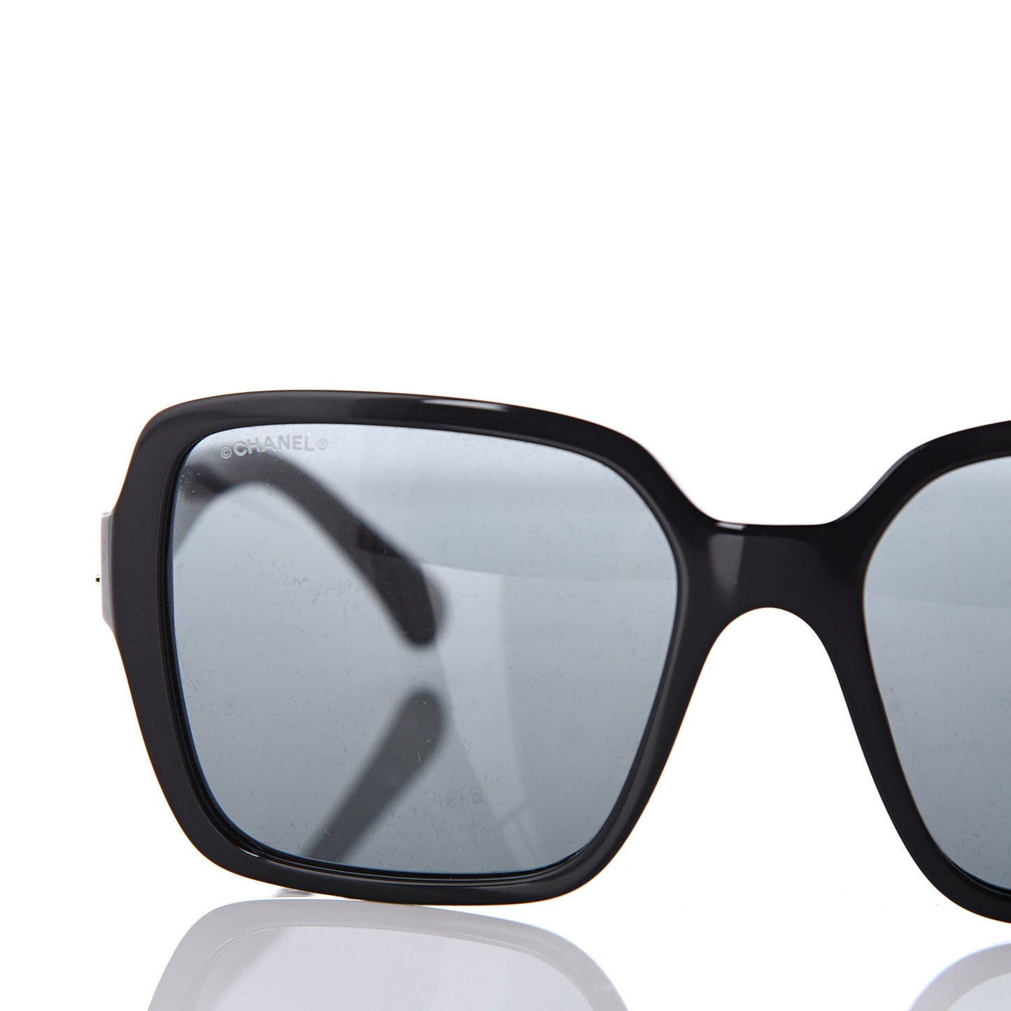 Acetate Polarized Square Sunglasses 5408 Black