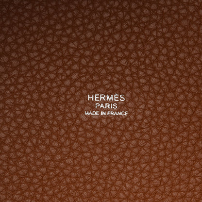 Hermes Taurillon Clemence Picotin Lock 22 MM Gold 6 of 14