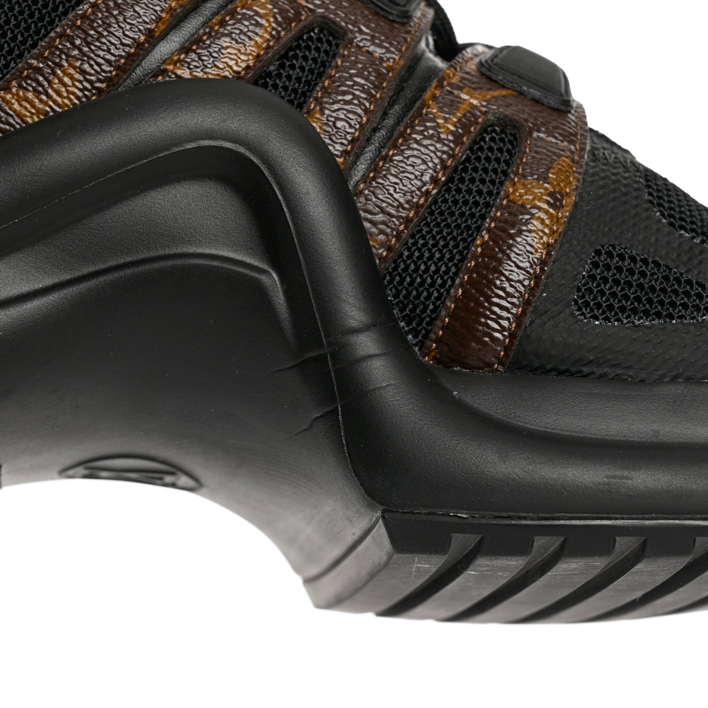 Calfskin Patent Monogram LV Archlight Sneakers 40 Black