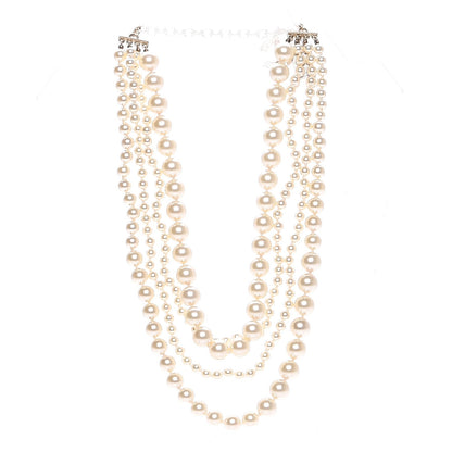 Chanel Pearl CC Multistrand Necklace Gold 1 of 5