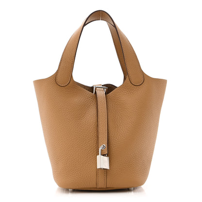 Hermes Taurillon Clemence Picotin Lock 18 PM Biscuit 1 of 11